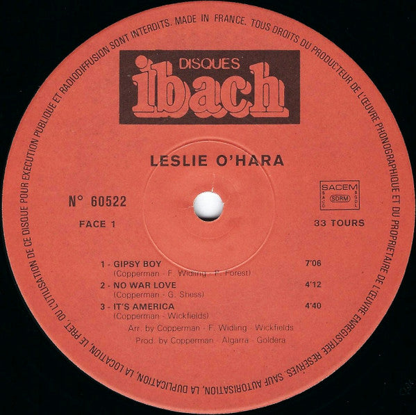 Leslie O'Hara -Gipsy Boy