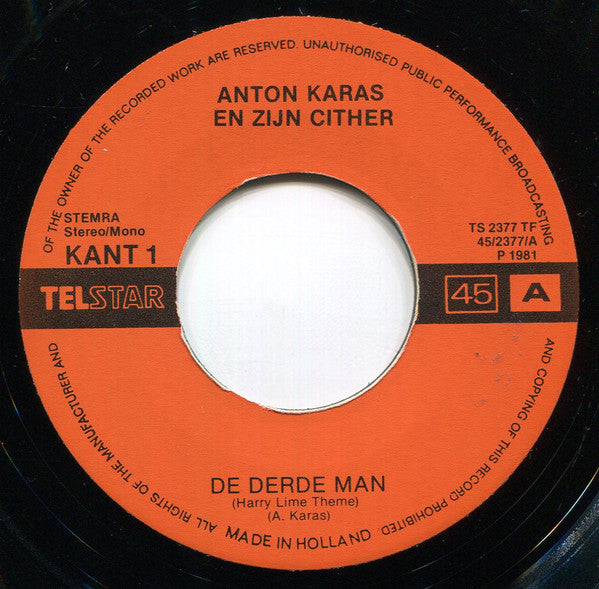 Anton Karas -De Derde Man / Mariand'l