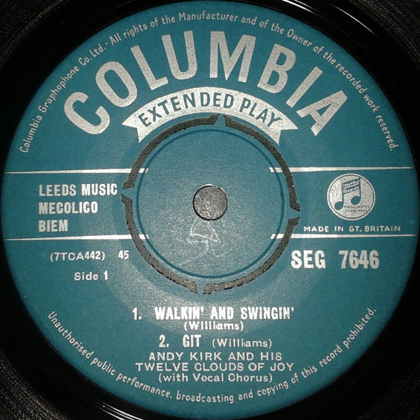 Andy Kirk And His Twelve Clouds Of Joy* -Walkin' And Swingin'