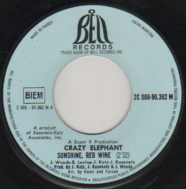 Crazy Elephant -Sunshine, Red Wine
