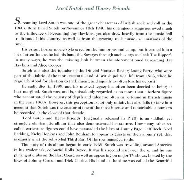 Lord Sutch And Heavy Friends -Lord Sutch And Heavy Friends