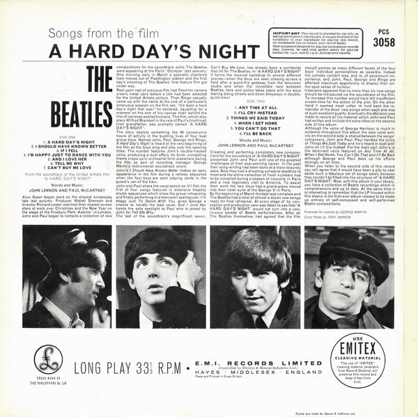 The Beatles -A Hard Day's Night