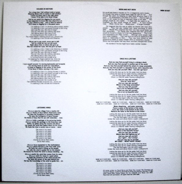 Talking Heads -Remain In Light
