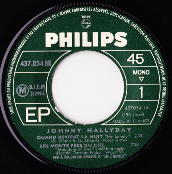 Johnny Hallyday -Quand Revient La Nuit