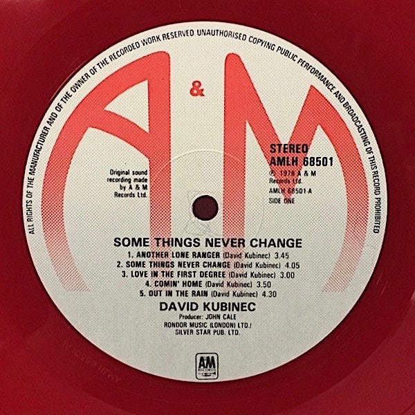David Kubinec -Some Things Never Change