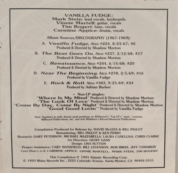 Vanilla Fudge -Psychedelic Sundae (The Best Of)