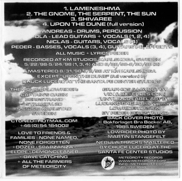 Nebula (3) / Lowrider (2) -Nebula / Lowrider Double EP