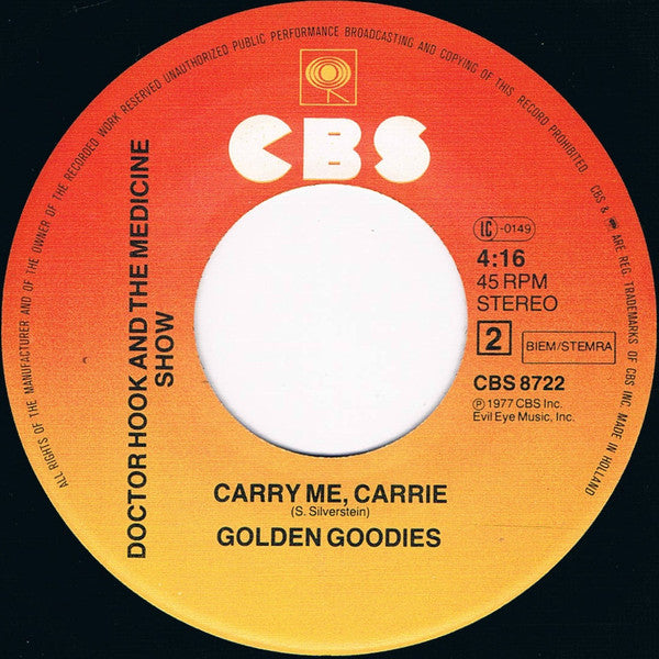 Doctor Hook And The Medicine Show* -Sylvia's Mother / Carry Me, Carrie