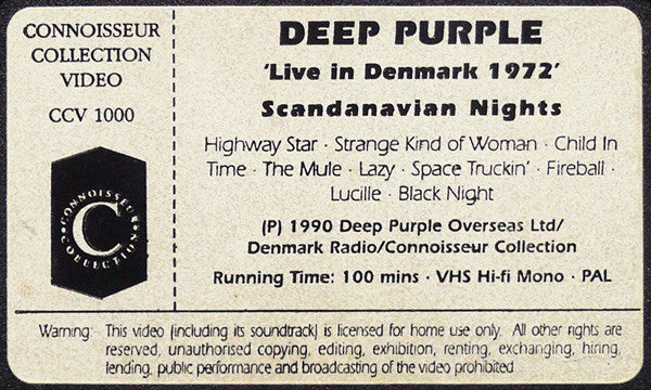 Deep Purple -Scandinavian Nights (Live In Denmark 1972)