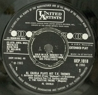 Al Caiola - Plays Hit T.V. Themes