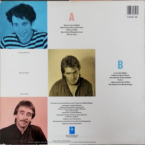 Jonathan Richman & The Modern Lovers -Modern Lovers 88