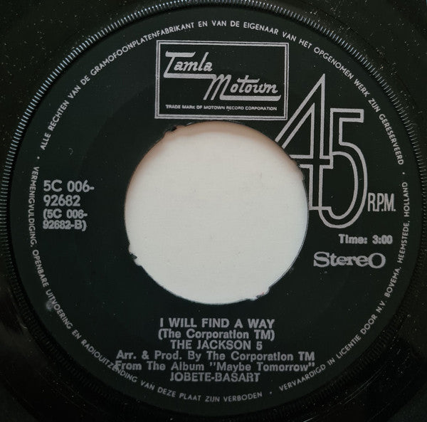 The Jackson 5 -Maybe Tomorrow / I Will Find A Way