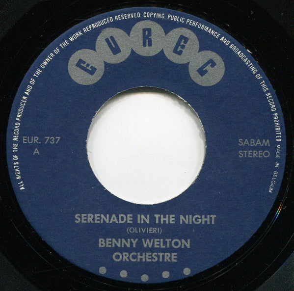 Benny Welton Orchester* -Serenade In The Night / Harlem Nocturne