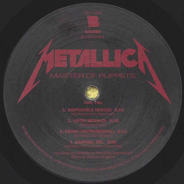 Metallica - Master Of Puppets