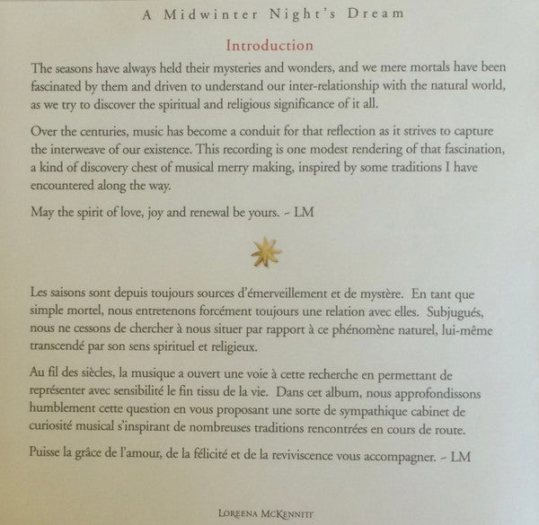 Loreena McKennitt - A Midwinter Night's Dream