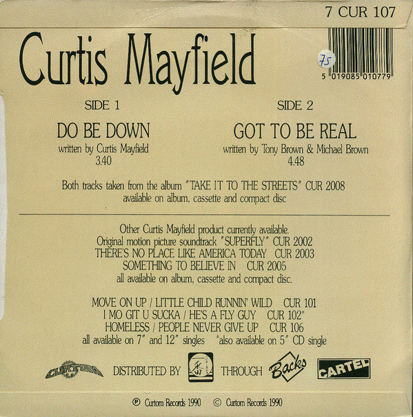 Curtis Mayfield -Do Be Down
