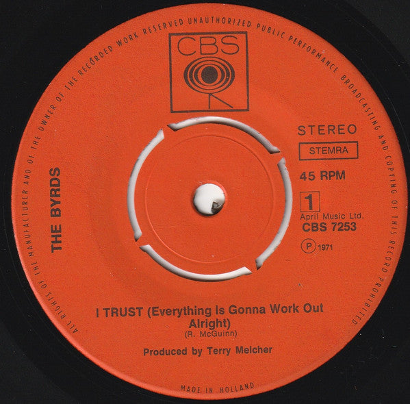 The Byrds -I Trust (Everything Is Gonna Work Out Alright)