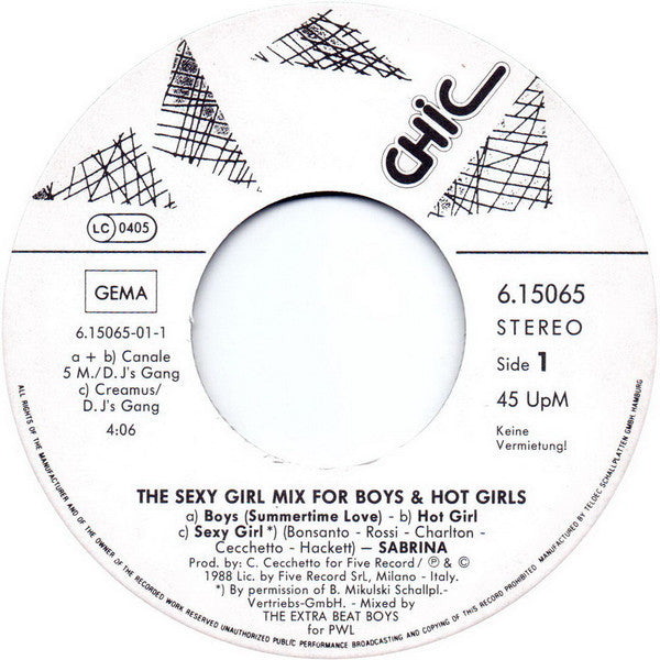 Sabrina -The Sexy Girl Mix For Boys & Hot Girls
