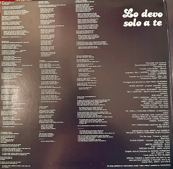 Pupo -Lo Devo Solo A Te