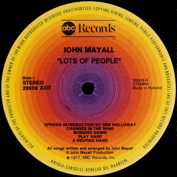 John Mayall -Lots Of People