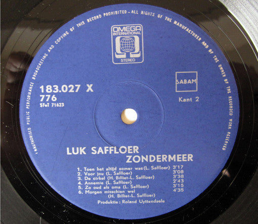 Luk Saffloer -Zondermeer