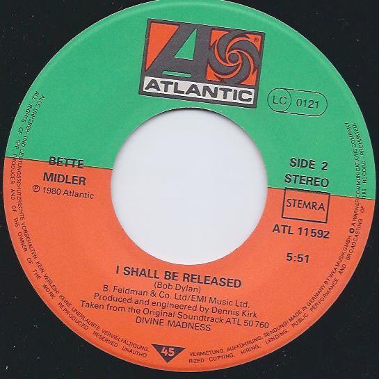 Bette Midler -Fire Down Below