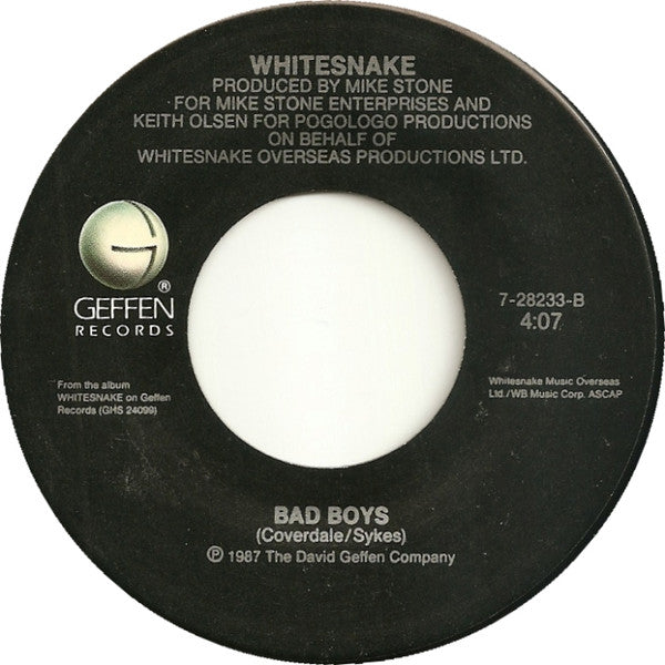 Whitesnake -Is This Love / Bad Boys