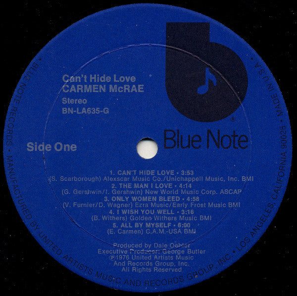 Carmen McRae -Can't Hide Love