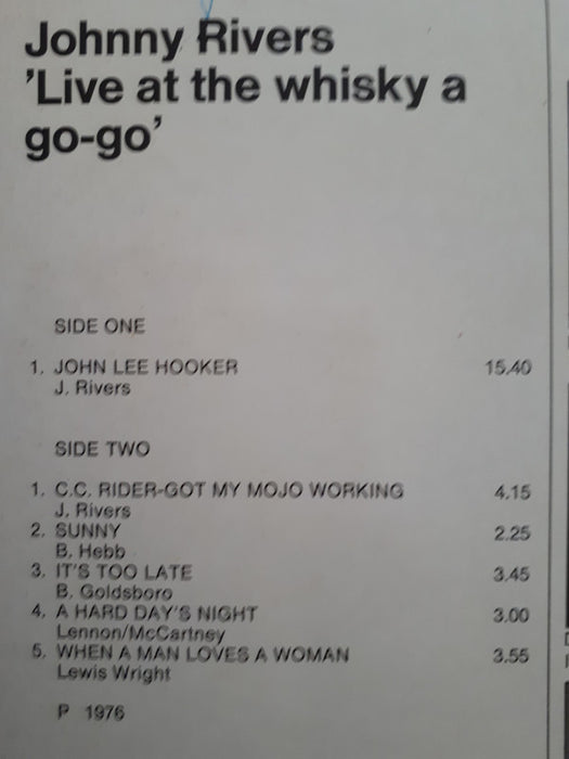 Johnny Rivers - Live At The Whiskey A Go Go