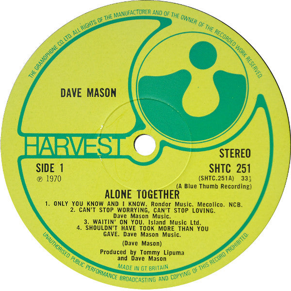 Dave Mason -Alone Together