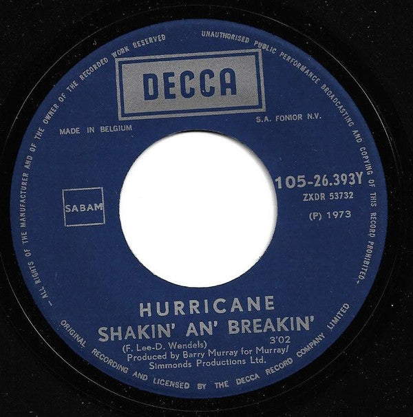 Hurricane (22) -Mama Was A Honky Tonk Woman  / Shakin' An' Breakin'