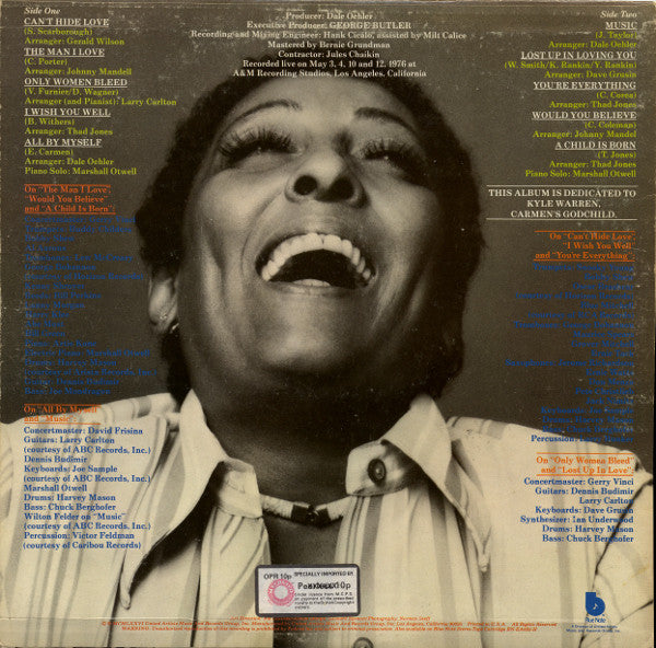 Carmen McRae -Can't Hide Love