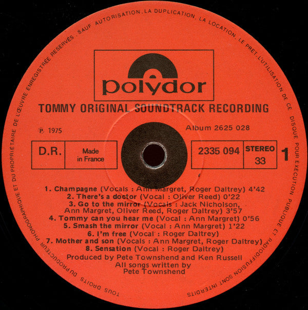 Various -Tommy (Original Soundtrack Recording)