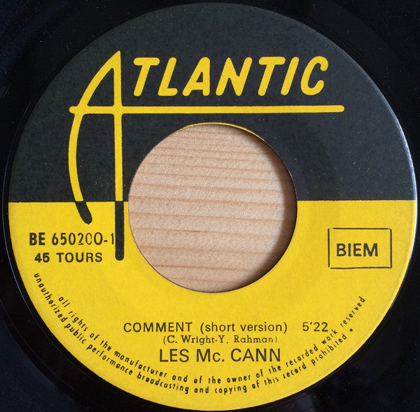 Les McCann - Comment / Baby Baby