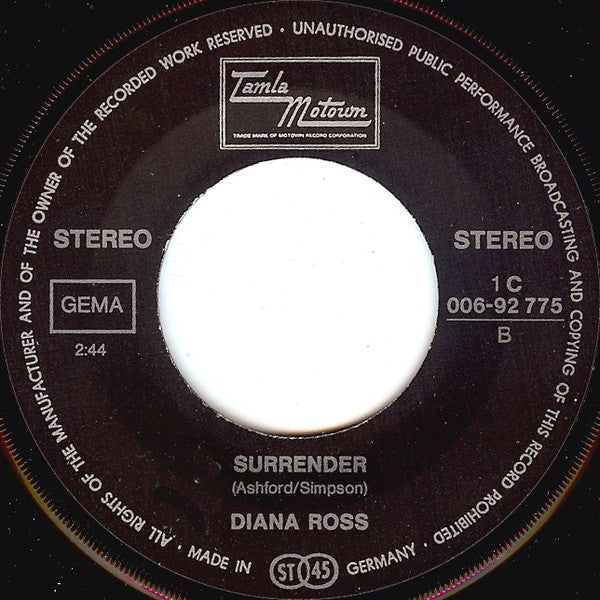 Diana Ross -I'm Still Waiting / Surrender