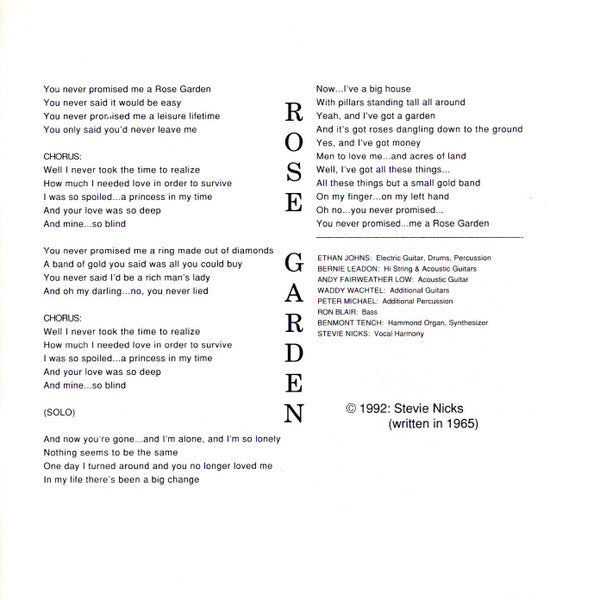 Stevie Nicks -Street Angel