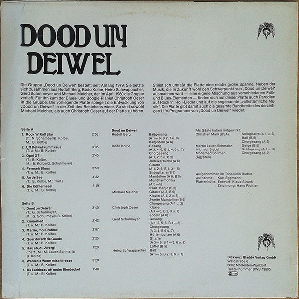 Dood Un Deiwel -Uff Deiwel Kumm Raus