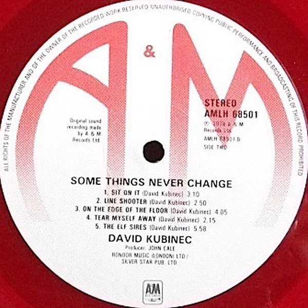 David Kubinec -Some Things Never Change