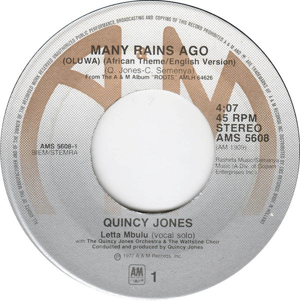Quincy Jones -"Roots" Medley / Many Rains Ago [Oluwa]