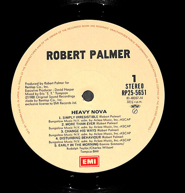 Robert Palmer -Heavy Nova