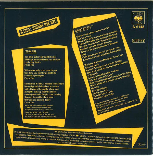 Bruce Springsteen -I'm On Fire