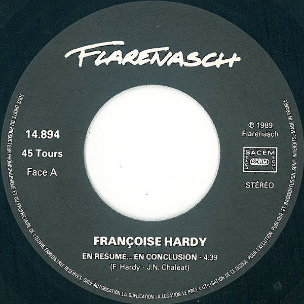 Françoise Hardy -En Résumé... En Conclusion