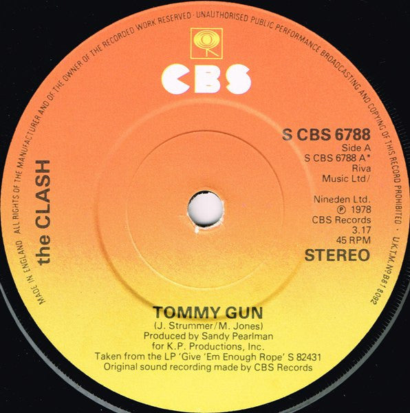 The Clash -Tommy Gun