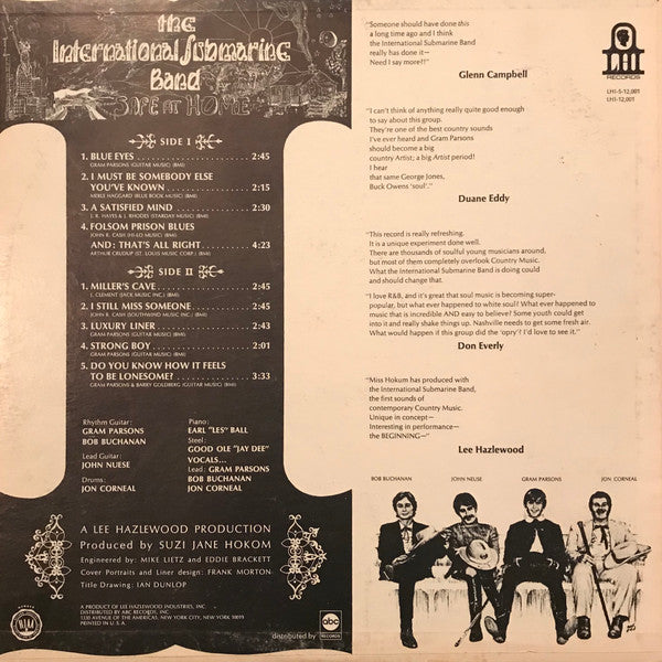 The International Submarine Band -Safe At Home