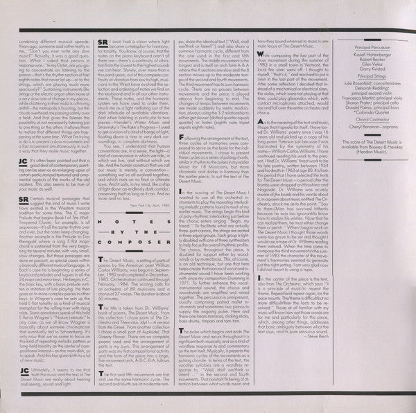 Steve Reich - The Desert Music