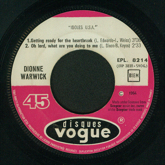 Dionne Warwick -Any Old Time Of Day