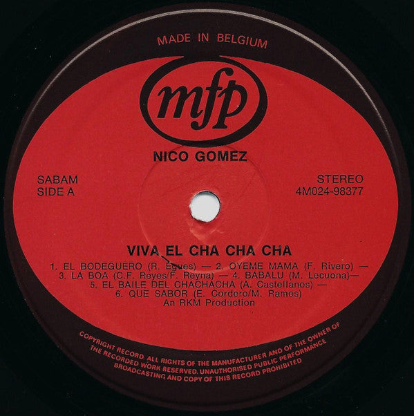 Nico Gomez And His Orchestra -Viva El Chachacha