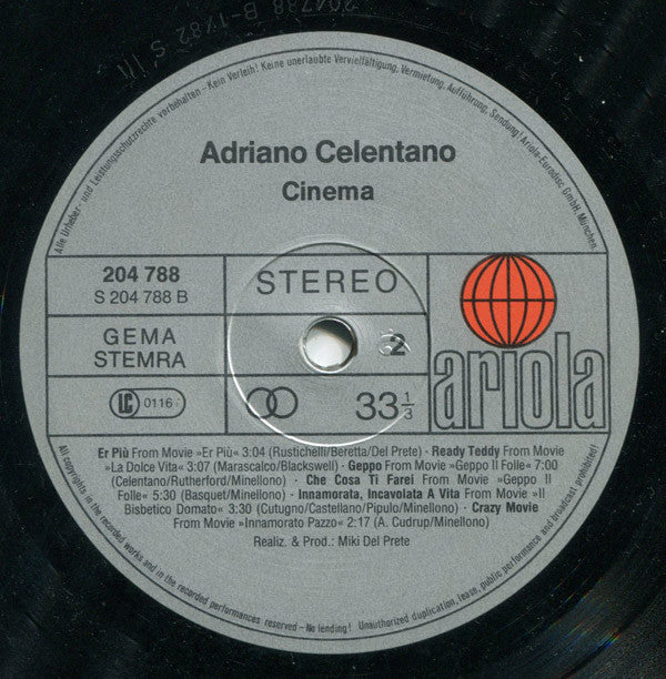 Adriano Celentano -Cinema