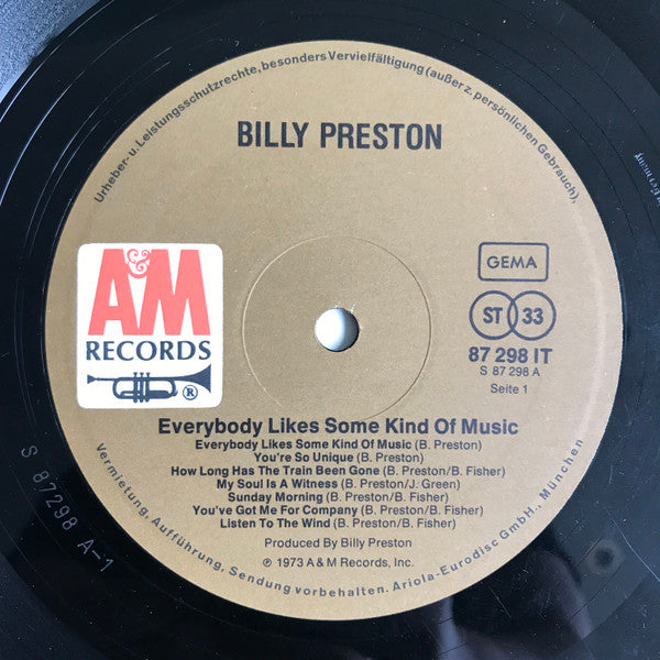 Billy Preston -Everybody Likes Some Kind Of Music