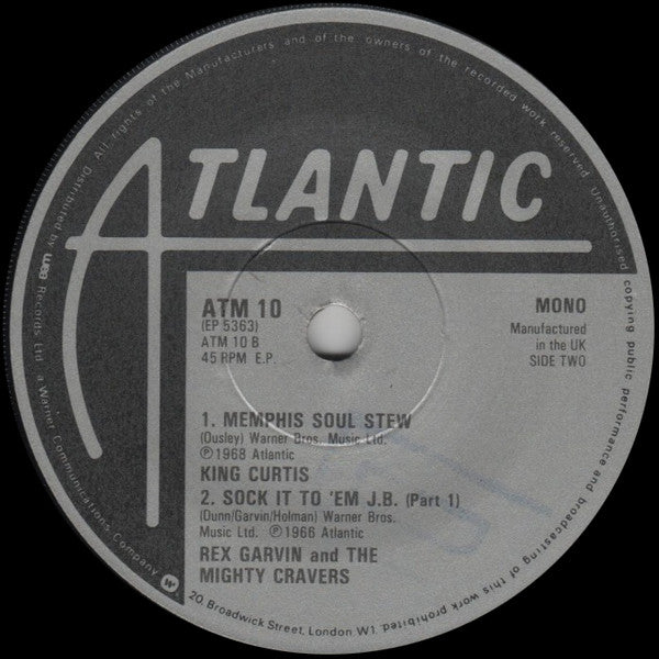 Booker T And The M.G.'S* / King Curtis / Rex Garvin And The Mighty Cravers* -Green Onions / Chinese Checkers / Memphis Soul Stew / Sock It To 'Em J.B. (Part 1)